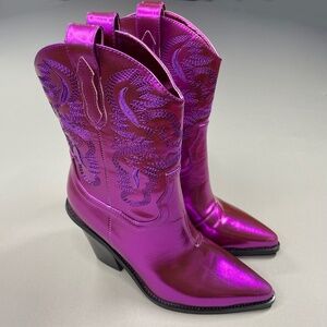 NEW Billini Boots Womens 9 purple black Sergio cowboy cowgirl western festival
